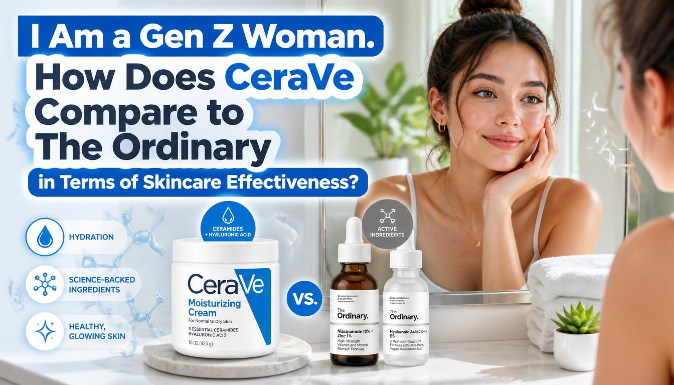 I Am A Genz Woman. How Does Cerave Compare To The Ordinary In Terms Of Skincare Effectiveness?